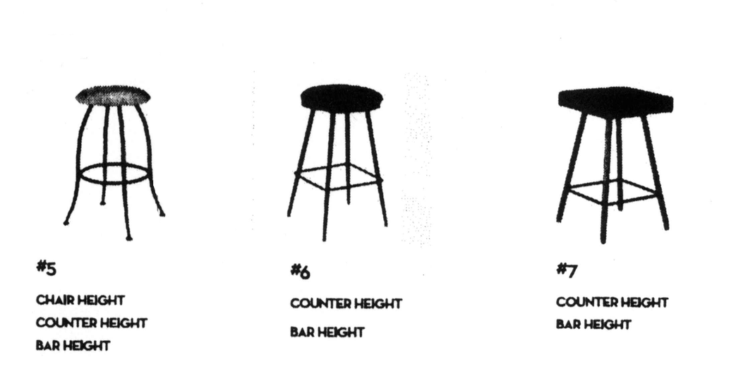 #6 Backless Swivel Stool